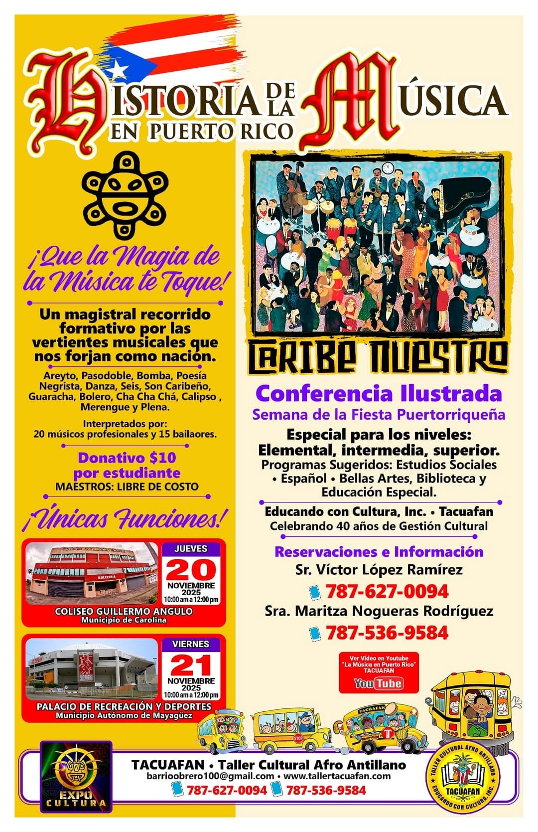 Educando con Cultural presenta la conferencia ilustrada “Historia de la Música en Puerto Rico”