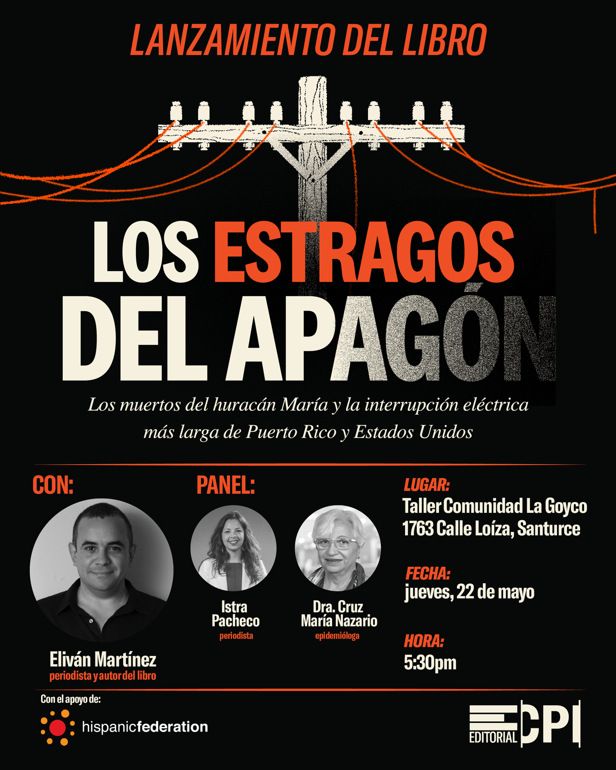 Lanzamiento de Los estragos del apagón