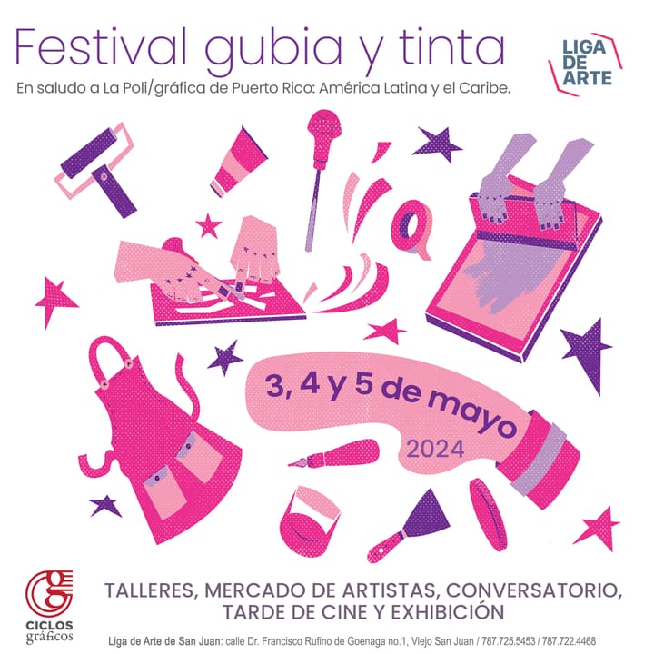 Festival gubia y tinta en la Liga de Arte de San Juan