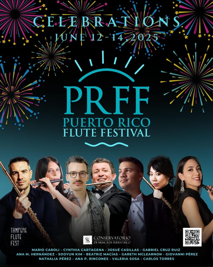 Puerto Rico celebra su primer Puerto Rico Flute Festival del 12 al 14 de junio